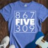 867 FIVE 309 Unisex Cotton Tee