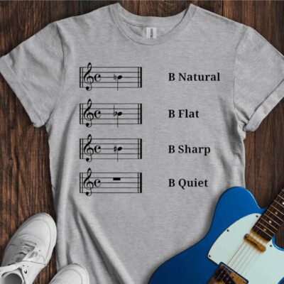 B Quiet Unisex Cotton Tee