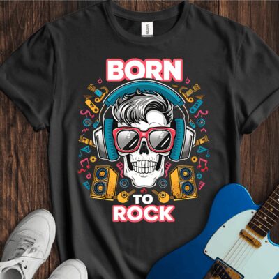 Born To Rock Unisex Cotton Tee