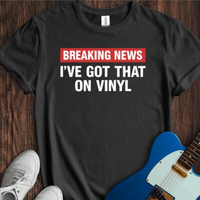 Breaking News (Vinyl) Unisex Cotton Tee