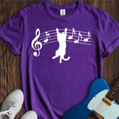Clinging Kitty Unisex Cotton Tee