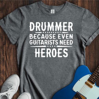 Drummers (Guitarists' Heroes) Unisex Cotton Tee