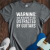 Easily Distracted By Guitars Unisex Cotton Tee