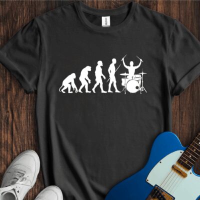 Evolution Of A Drummer (The Myth) Unisex Cotton Tee