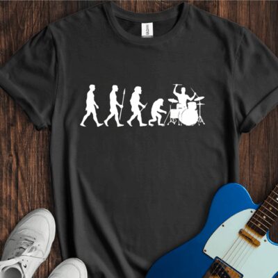 Evolution Of A Drummer (The Reality) Unisex Cotton Tee