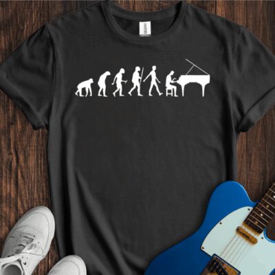 Evolution of a Pianist Unisex Cotton Tee
