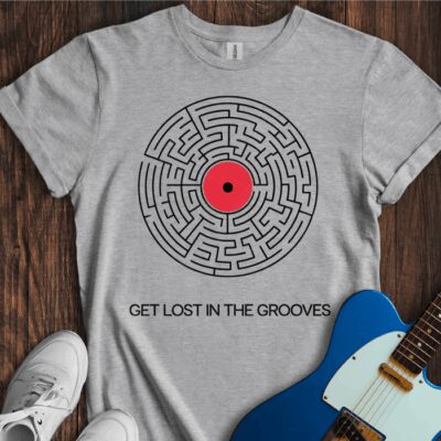Get Lost In The Grooves Unisex Cotton Tee