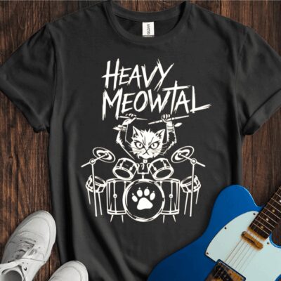 Heavy Meowtal Unisex Cotton Tee