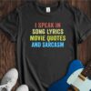 I Speak In... Unisex Cotton Tee