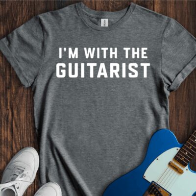 I'm With The Guitarist Unisex Cotton Tee