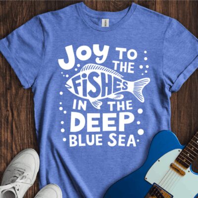 Joy To The Fishes... Unisex Cotton Tee