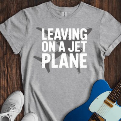 Leaving On A Jet Plane Unisex Cotton Tee