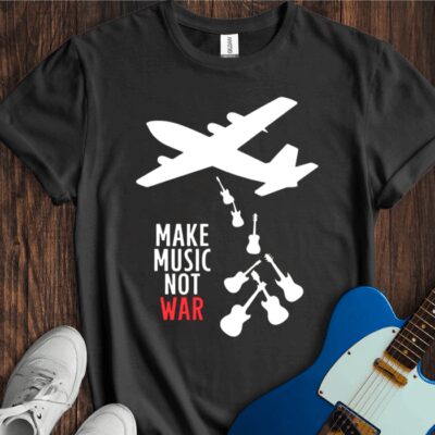Make Music Not War Unisex Cotton Tee