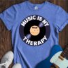 Music Is My Therapy Unisex Cotton Tee