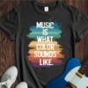 Music Is What Color Sounds Like Unisex Cotton Tee