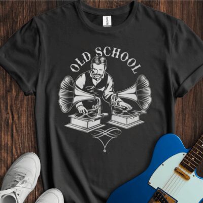 Old School Turntables Unisex Cotton Tee