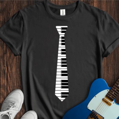 Piano Tie Unisex Cotton Tee
