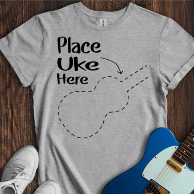 Place Uke Here Unisex Cotton Tee