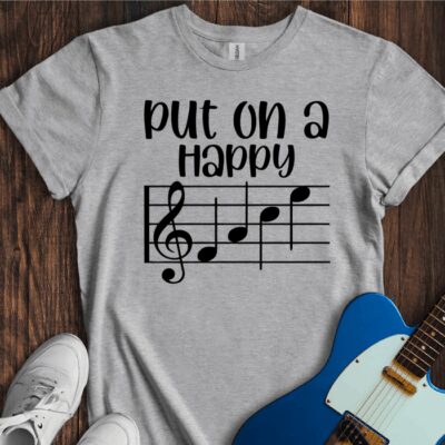 Put On A Happy FACE Unisex Cotton Tee