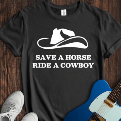 Save A Horse (Ride A Cowboy) Unisex Cotton Tee