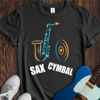 Sax Cymbal Unisex Cotton Tee