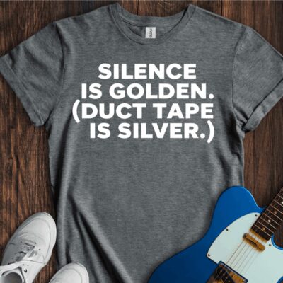 Silence Is Golden... Unisex Cotton Tee