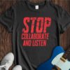 Stop (Collaborate And Listen) Unisex Cotton Tee