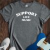 Support Live Music Unisex Cotton Tee