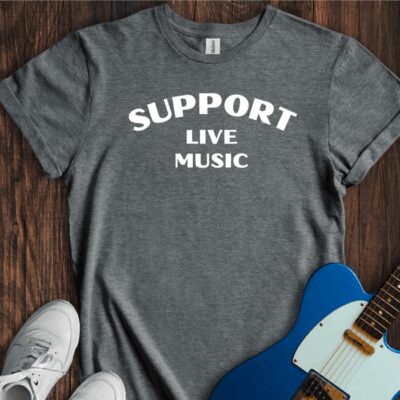 Support Live Music Unisex Cotton Tee