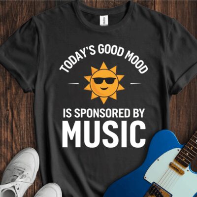 Today's Good Mood... (Music) Unisex Cotton Tee