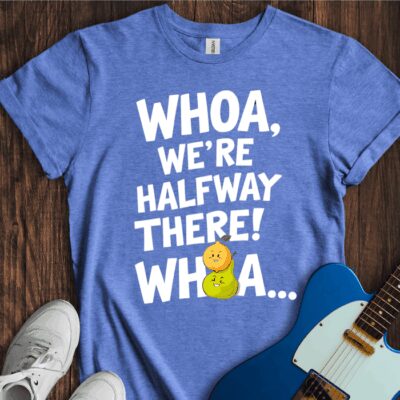 We're Halfway There... (Lemon On A Pear)" Unisex Cotton Tee