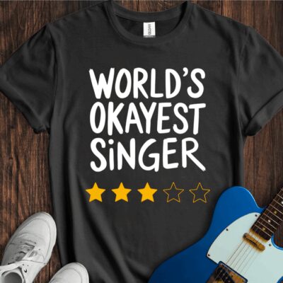 World's Okayest Singer Unisex Cotton Tee