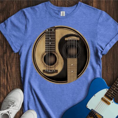 Ying Yang Six String Unisex Cotton Tee