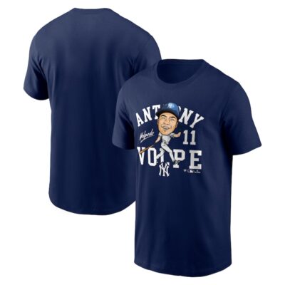 Anthony Volpe New York Yankees Hometown Caricature T-Shirt - Navy