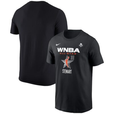 Breanna Stewart Youth 2024 WNBA All-Star Game Name & Number T-Shirt - Black