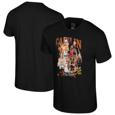 Caitlin Clark Indiana Fever Stadium Essentials Unisex 2025 WNBA All-Star Game Crossroads T-Shirt - Black