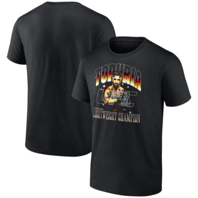 Ilia Topuria UFC 317 #AndNew World Men's Lightweight Champion Winner T-Shirt - Black