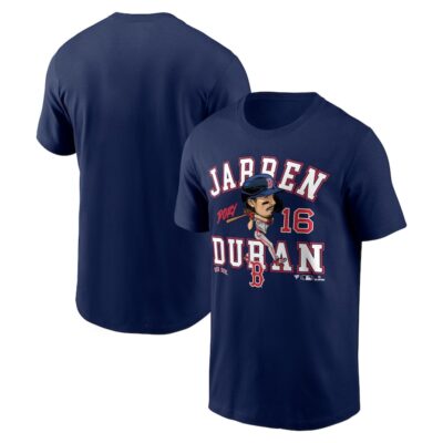 Jarren Duran Boston Red Sox Hometown Caricature T-Shirt - Navy