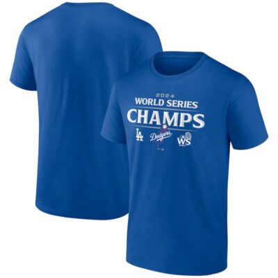 Los Angeles Dodgers 2024 World Series Champions Official Logo T-Shirt - Royal