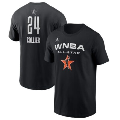 Napheesa Collier Unisex 2025 WNBA All-Star Game Name & Number T-Shirt - Black
