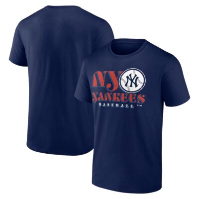 New York Yankees Bodega Paint T-Shirt - Navy