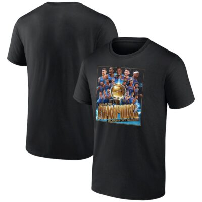 Oklahoma City Thunder 2025 NBA Finals Champions Roster Photo T-Shirt - Black