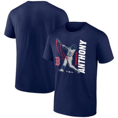 Roman Anthony Boston Red Sox Graphic Player T-Shirt - Navy