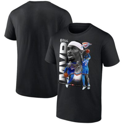 Shai Gilgeous-Alexander Oklahoma City Thunder 2025 NBA Finals MVP T-Shirt - Black